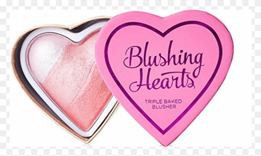 801x455 Descargar Png I Heart Makeup Blushing Hearts Colorete Rouge Triple Horneado, Cosméticos, Maquillaje De Cara Hd Png