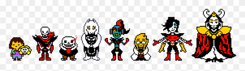 1121x265 I Kind Of Like This Au39s Sans And Papyrus Outfits Tbh Os Undertale, Pac Man HD PNG Download