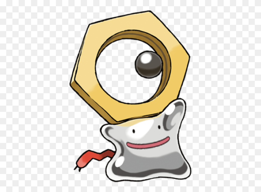 397x558 I Literally Just Added A Ditto Face Onto The Meltan39s Meltan Pokemon Go, Electronics HD PNG Download