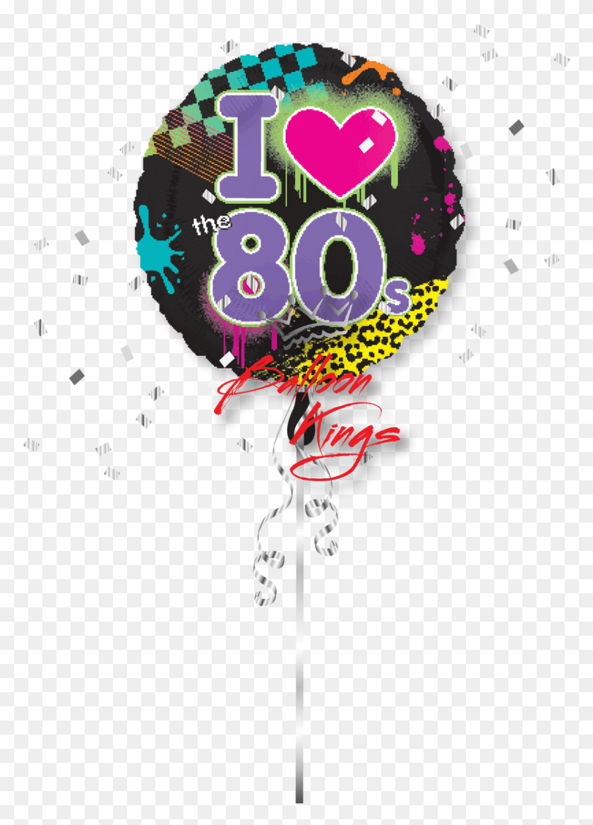 834x1185 I Love 80s 80s Balloons, Graphics, Light HD PNG Download