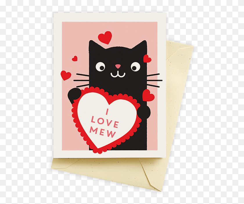 517x643 I Love Mew Greeting Card, Envelope, Mail, Greeting Card HD PNG Download