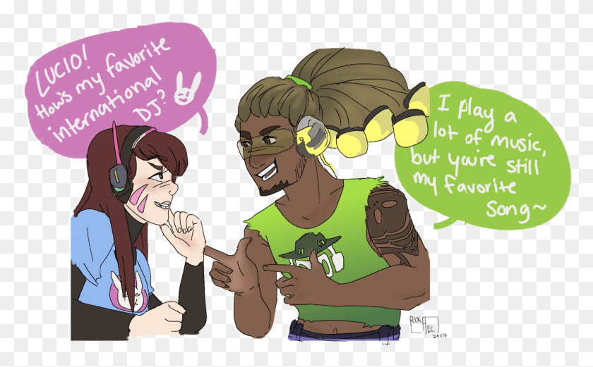 1238x732 I Love Them So Much D Va And Lucio, Person, Human, Book HD PNG Download