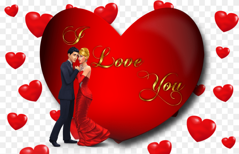 3729x2401 I Love You Loving Couple, Smoke Pipe Clipart PNG