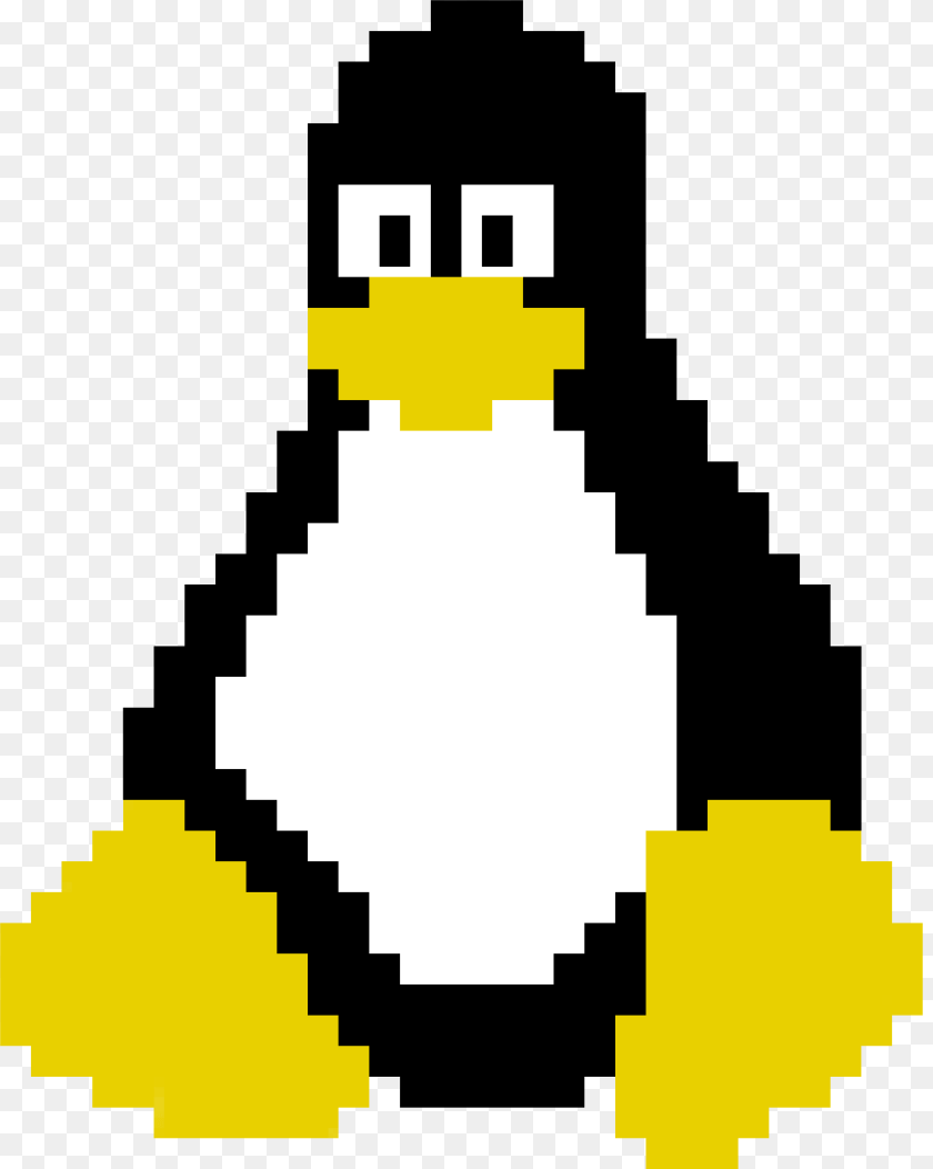 5057x6334 I Made A Pixel Art Tux Figured It Could Be Useful To Some Clipart PNG