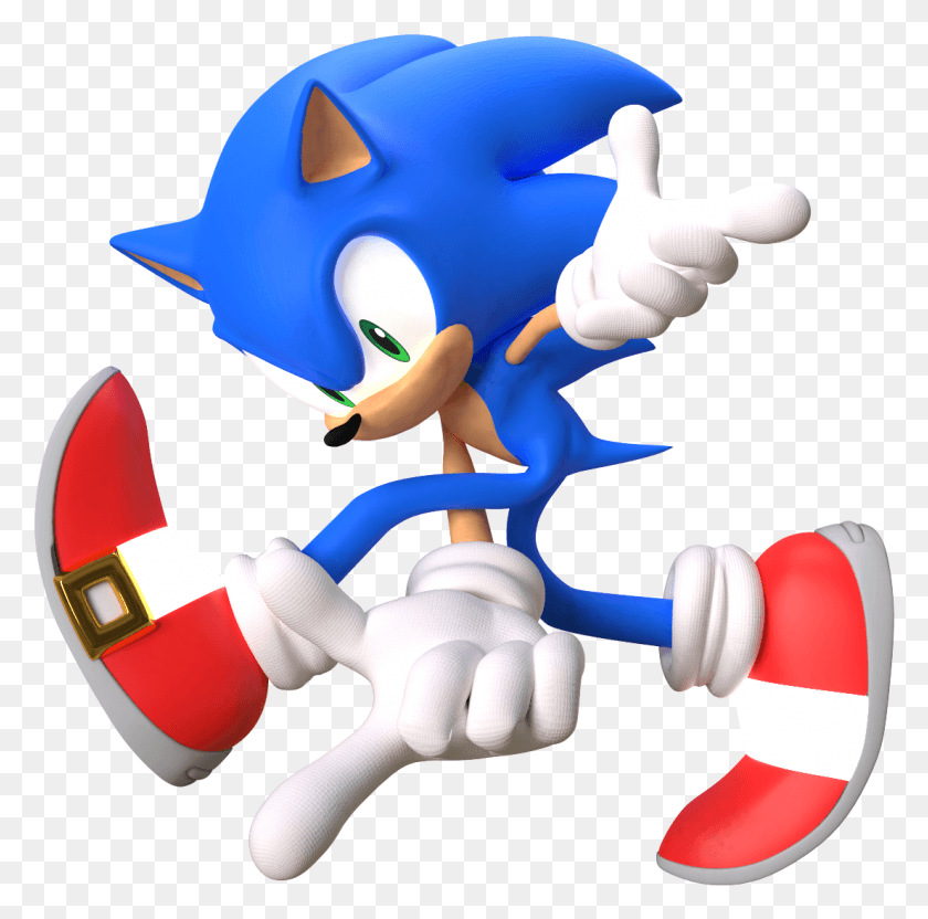 1106x1096 I Made A Render Using The Sonic Adventure Pose Sonic Adventure Pose Render, Toy, Super Mario, Text HD PNG Download