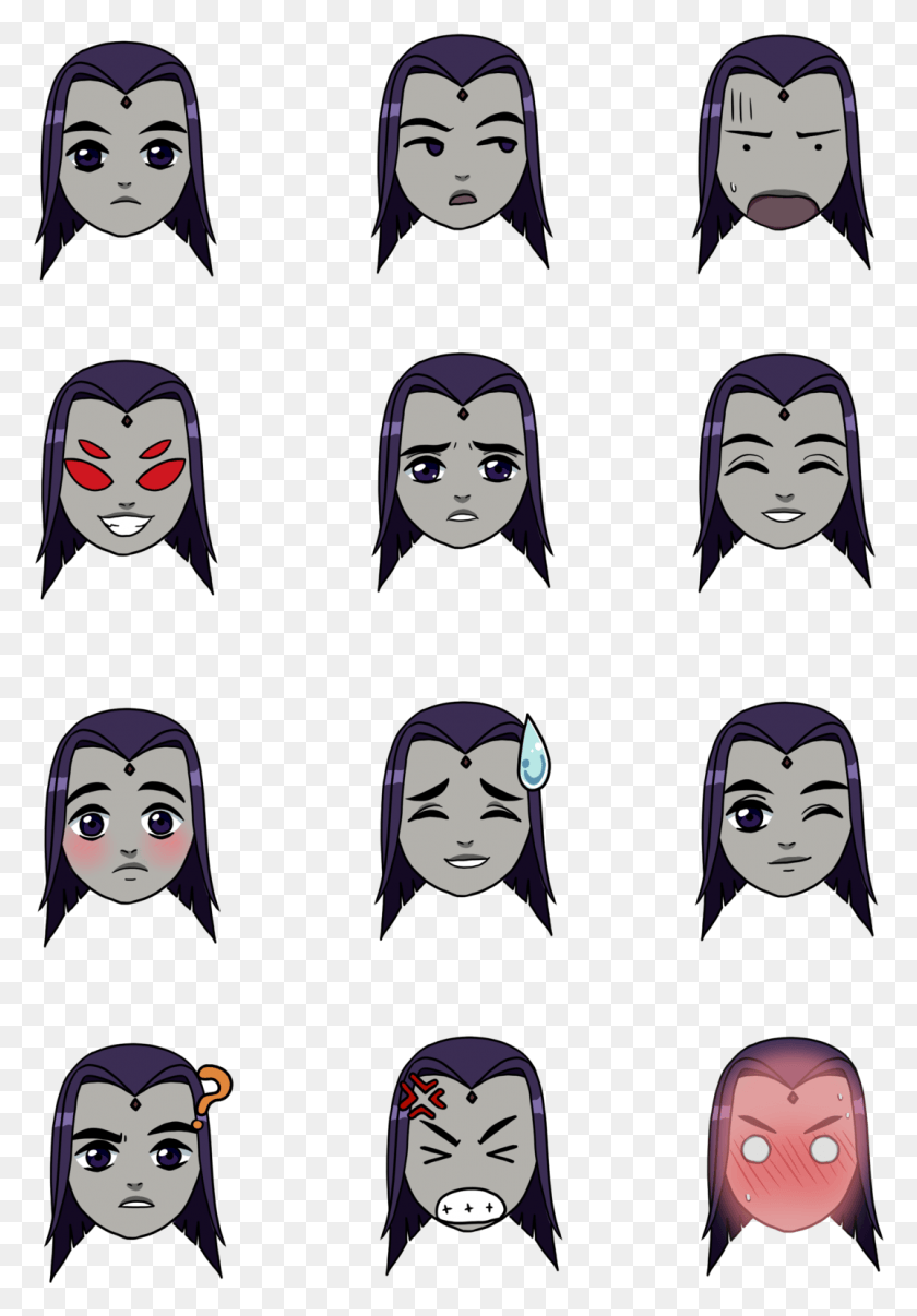 1075x1580 I Made Some Raven Emotes For A Discord Server Use Transparent Raven Discord Emotes, Face, Person, Human HD PNG Download
