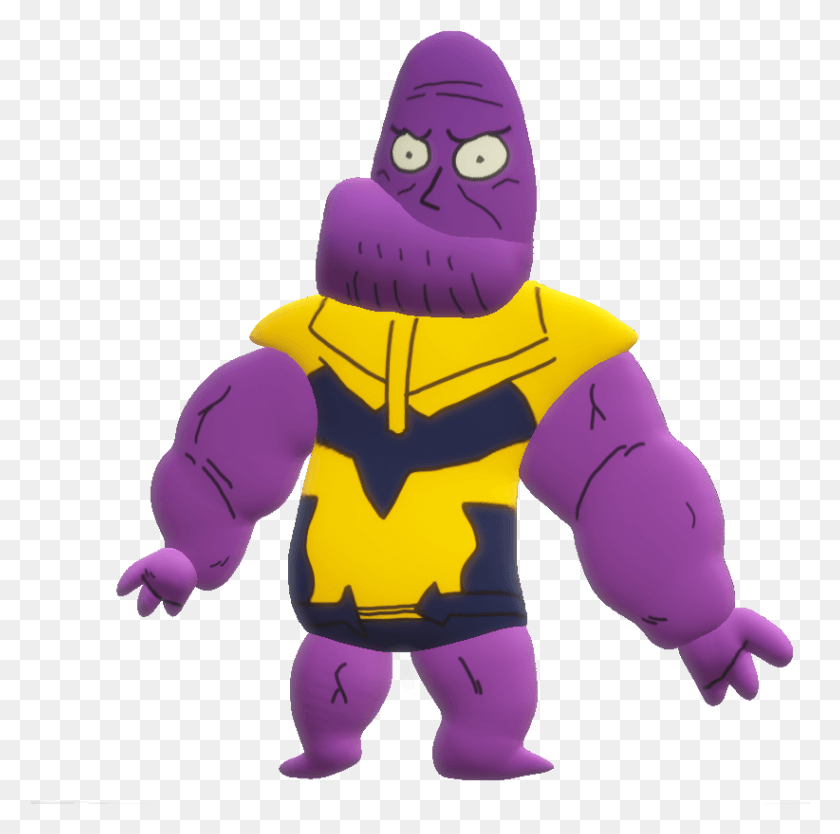 822x816 I Made Thanos On 3d Paint Please Dont Ban Me Thanos Paint 3d, Toy, Clothing, Apparel HD PNG Download