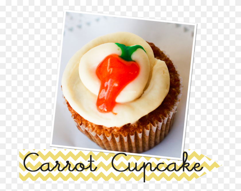 709x606 I Made These Castle Rock Carrot Cupcakes For My Hubby Cupcake, Cream, Cake, Dessert HD PNG Download