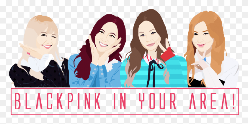 857x398 I Made This Blackpink Vector Art If You Want More Black Pink Logo Vector, Person, Human, Poster HD PNG Download
