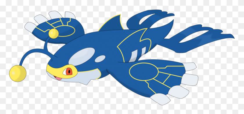 996x429 I Made This Cross Between Kyogre And Lanturn Drawing Of Pokemon Kyogre, Animal, Sea Life, Shark HD PNG Download