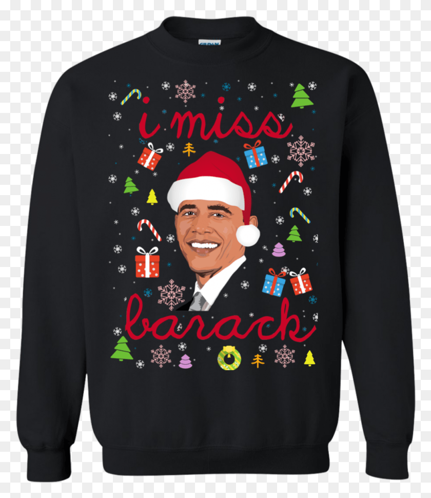 979x1143 I Miss Barack Obama Christmas Sweater Tshirt Long Do You Wanna Go To War Balakay Sweater, Clothing, Apparel, Sleeve HD PNG Download