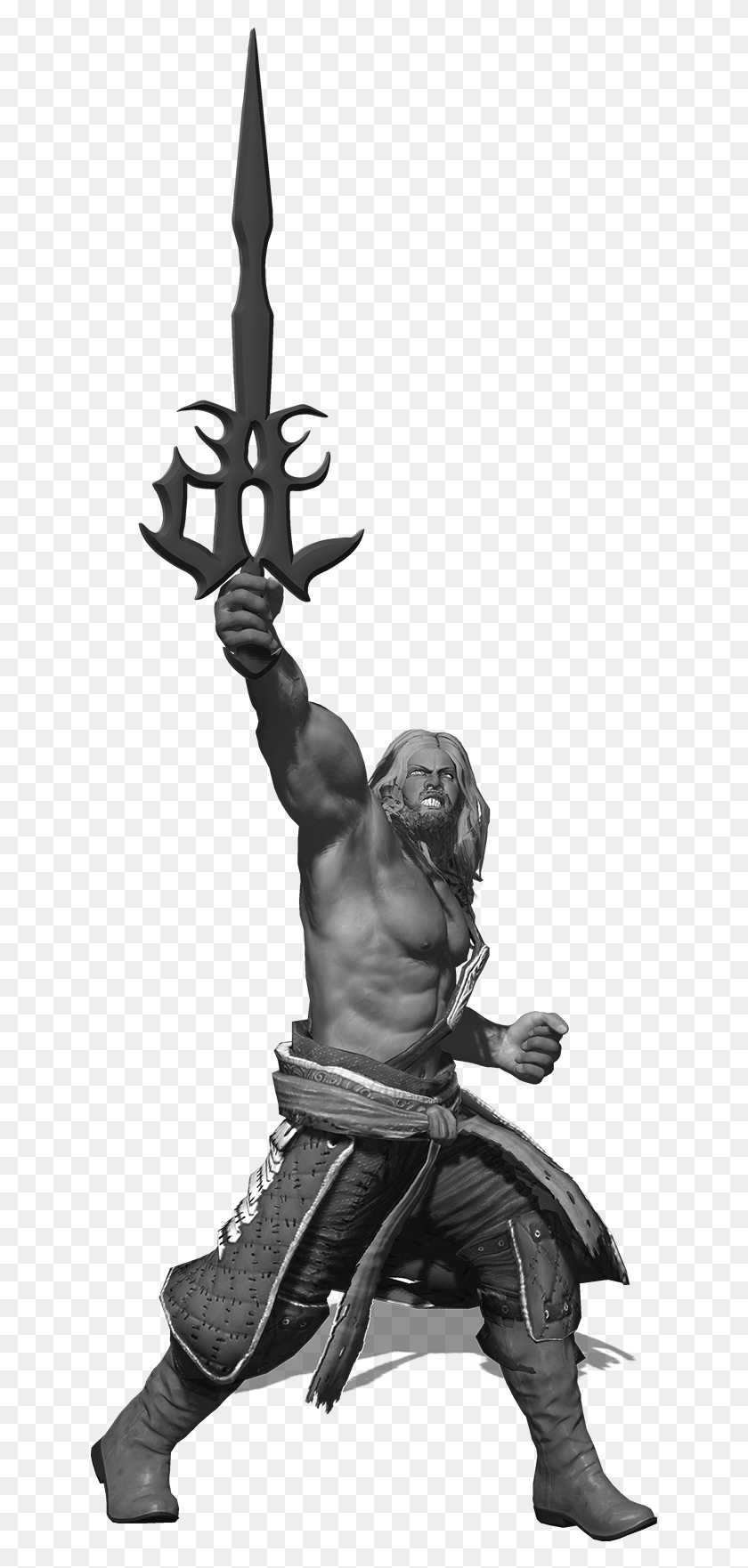 637x1702 I Modelled The Colour Palette On Various Manowar Album Statue, Person, Human, Hand HD PNG Download