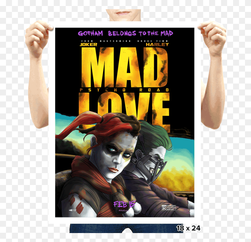 677x751 Безумная Любовь Безумный Макс, Человек, Человек, Плакат Png Скачать