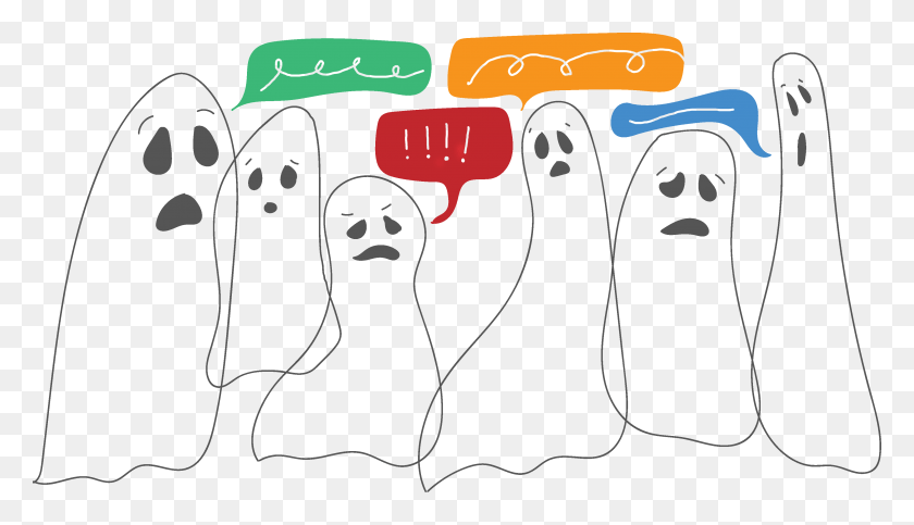3734x2026 I Never Believed That Ghosts Were Real Until The Day Cartoon, Text, Word, Path HD PNG Download