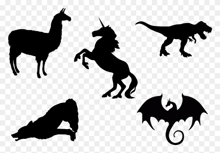 1517x1023 Escogí Estos 5 Animales Dibujos De Sombras De Unicornios, Persona, Humano Hd Png