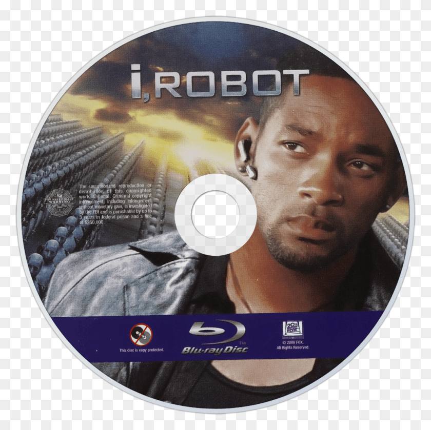 1000x1000 I Robot Robot 2004 Poster, Disk, Dvd, Person HD PNG Download