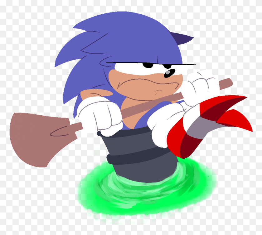 1070x950 I Tested Out Mah Lineless Art By Remaking A Old Sonic Cartoon, Person, Human, Outdoors HD PNG Download