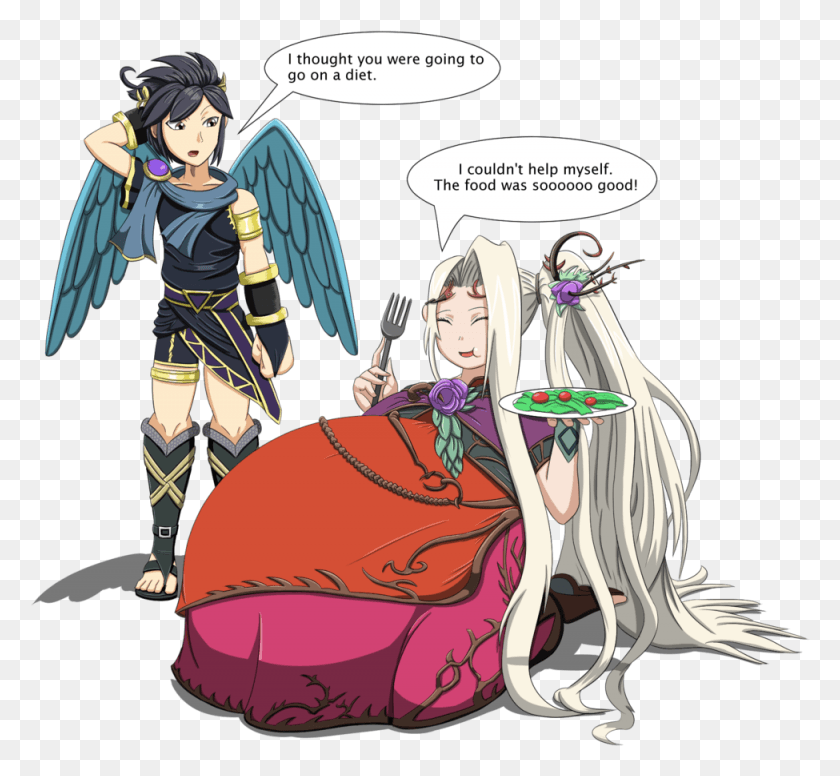 975x896 I Thought You Were Going To Go On A Diet Pit X Palutena Pregnant, Comics, Book, Manga HD PNG Download