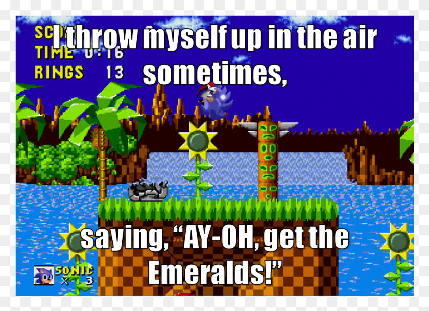 993x698 I Throw My Hands Up In The Air Sometimes Saying Ayo Sonic The Hedgehog, Super Mario HD PNG Download