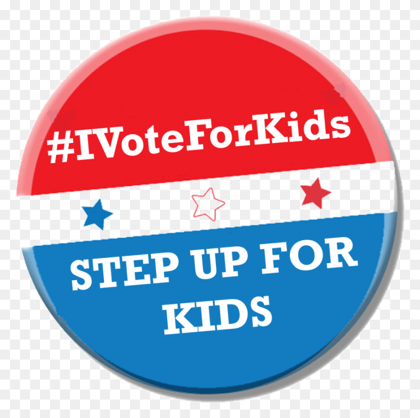 916x913 I Vote For Kids Hashtag Button Circle, Word, Text, Logo HD PNG Download