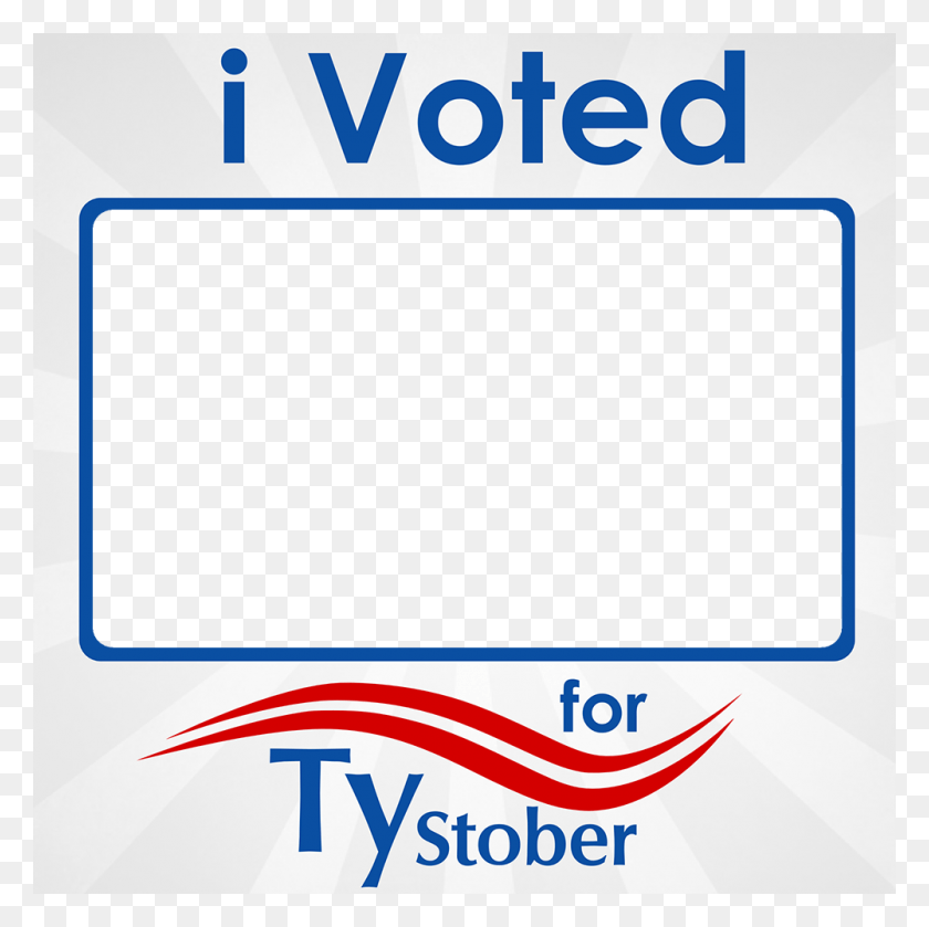 1000x1000 I Voted For Ty Stober Photo Frame Pediped, Text, Label, Logo HD PNG Download