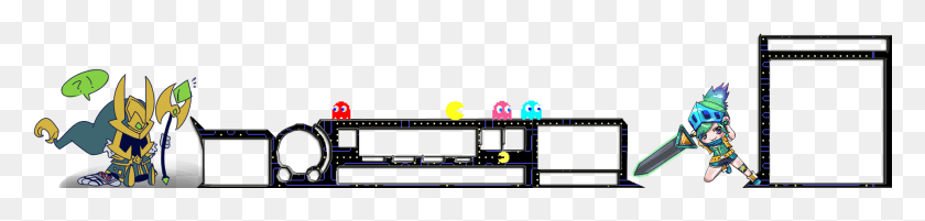 1917x347 I Want Your Opinion About 3 Overlays I Did And I Love, Pac Man HD PNG Download