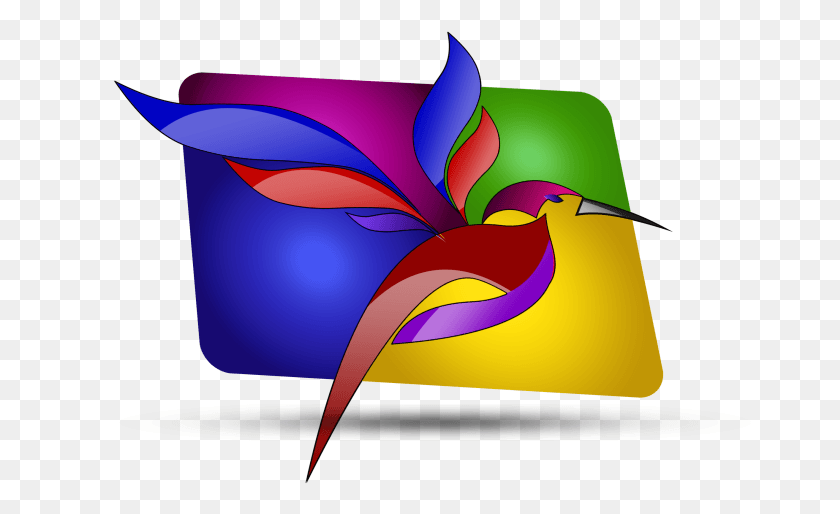 678x454 Я Разработаю Красочный Логотип В 3D Иллюстрации, Графика, Птица Hd Png Скачать
