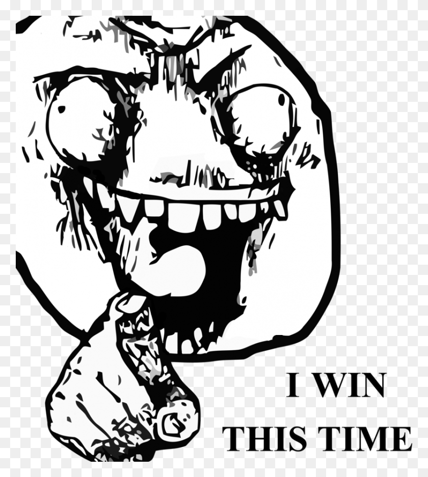 833x937 I Win This Time Black And White Mammal Head Text Line You Win This Time, Stencil, Poster, Advertisement HD PNG Download