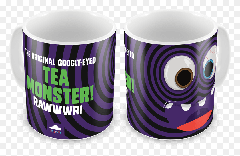 779x485 Ibbleobble Googly Eyed Tea Monster Mug Черная Кружка, Кофейная Чашка, Чашка, Пиво Hd Png Скачать
