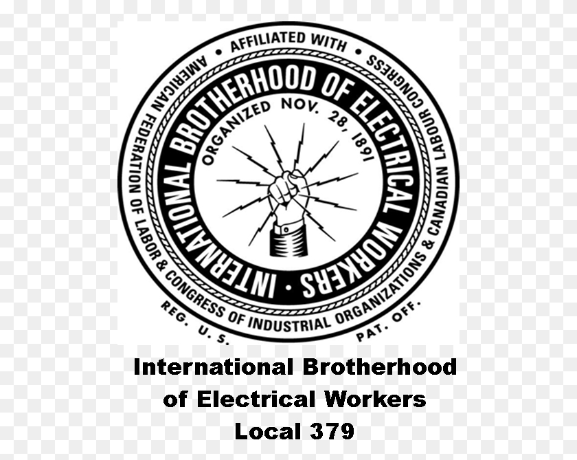 499x609 Ibew Logo International Brotherhood Of Electrical Workers, Clock Tower, Tower, Architecture HD PNG Download