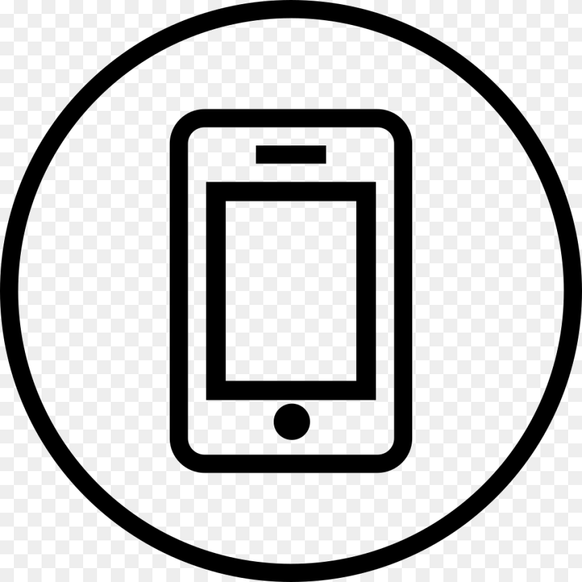 980x980 Ic Iphone Outline Icon Free Download, Electrical Device, Switch PNG
