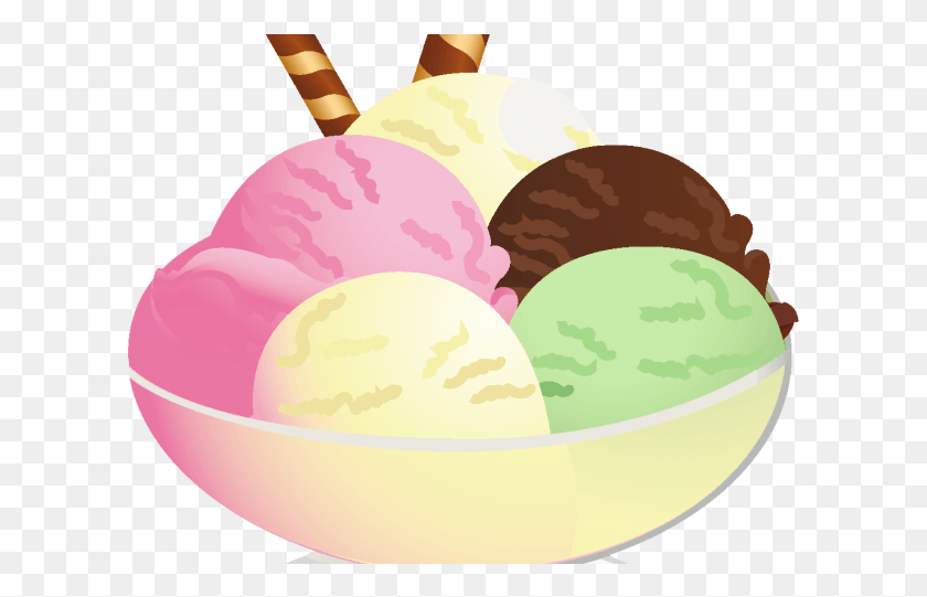 611x481 Ice Cream Clipart Ice Cream Sundae Clipart, Cream, Dessert, Food HD PNG Download