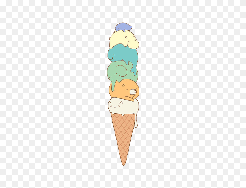 401x584 Ice Cream Cone, Cream, Dessert, Food HD PNG Download