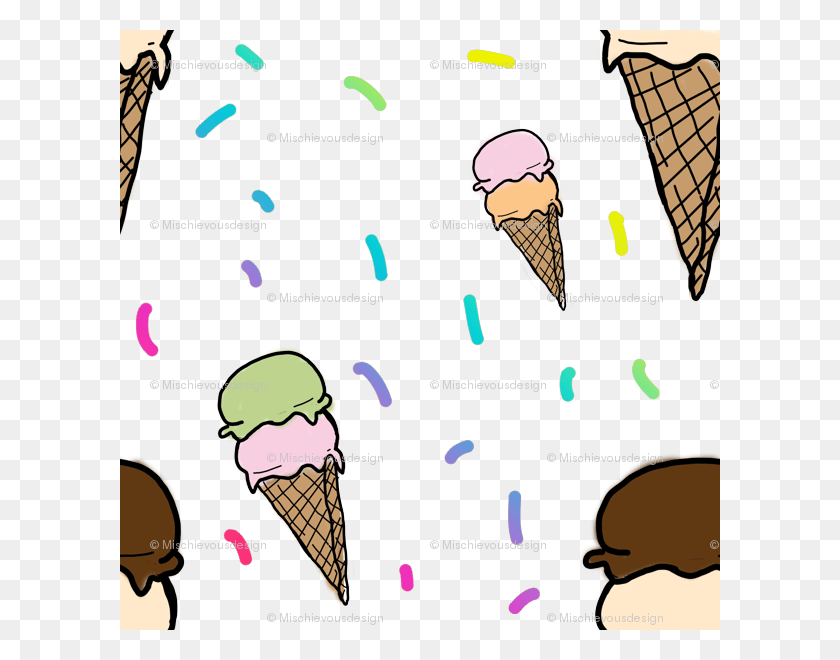 600x600 Ice Cream Cone Clipart Ice Cream Cone, Cream, Dessert, Food HD PNG Download