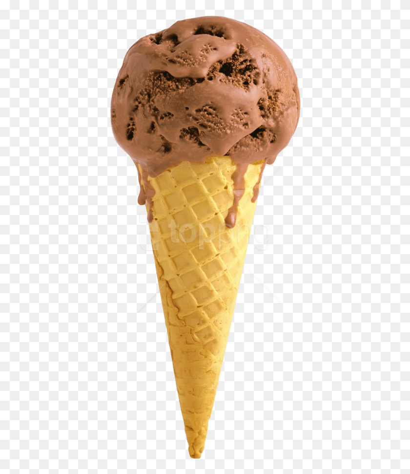 393x910 Ice Cream Cone Images Background Ice Cream Cone, Cream, Dessert, Food HD PNG Download