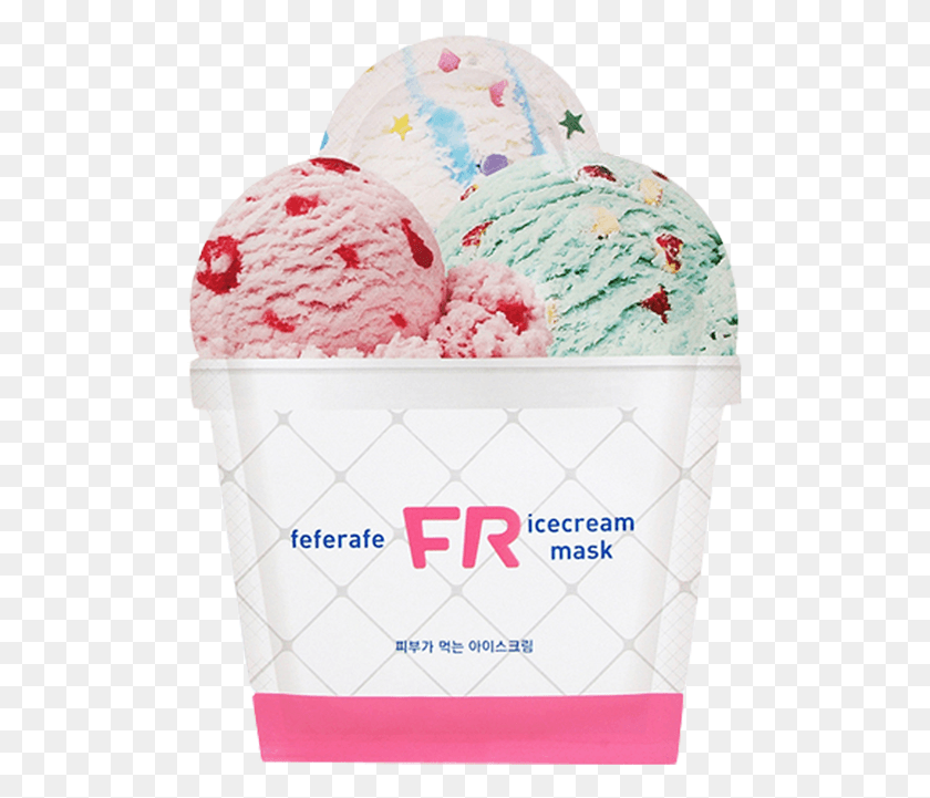 503x661 Маска С Мороженым Feferafe Fr Ice Cream Mask, Крем, Десерт, Еда Hd Png Скачать
