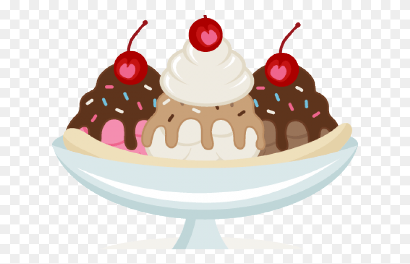 629x481 Ice Cream Sundae Clipart, Cream, Dessert, Food HD PNG Download