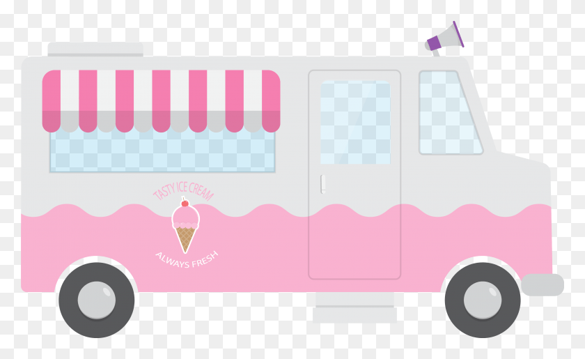 3124x1826 Ice Cream Van Euclidean Vector Ice Cream Truck, Text, Vehicle, Transportation HD PNG Download