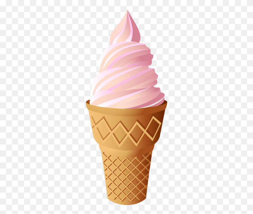 271x651 Ice Cream Vanilla Ice Cream Clipart, Cream, Dessert, Food HD PNG Download