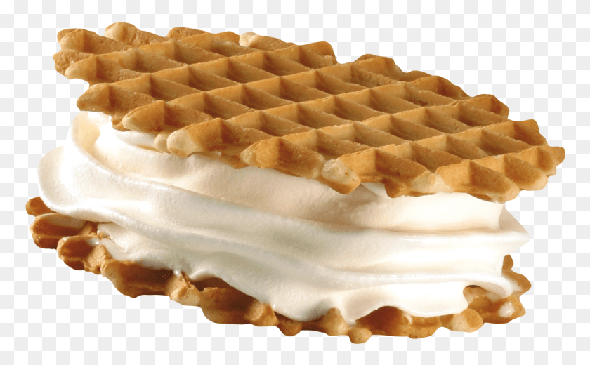 770x460 Ice Cream Waffle Image Background Gingerbread House, Food, Cream, Dessert HD PNG Download