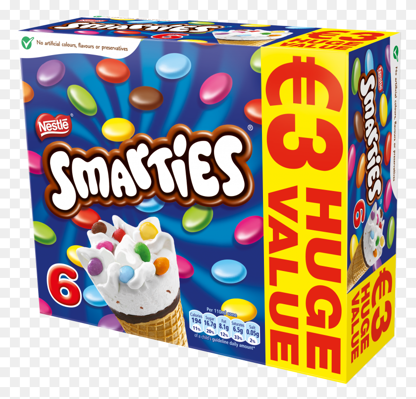 2326x2219 Ice Cream With Multi Coloured Smarties In Fun Formats Smarties HD PNG Download
