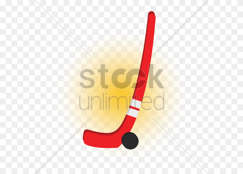 600x600 Ice Hockey Stick And Puck Vector Image Transparent PNG