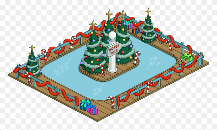 1134x648 Ice Skating Rink Christmas Tree, Tree, Plant, Ornament HD PNG Download