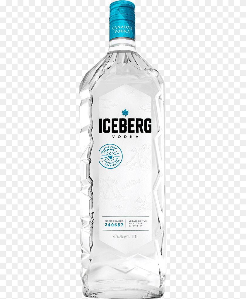 Iceberg Vodka White Coat, Alcohol, Beverage, Gin, Liquor Clipart PNG