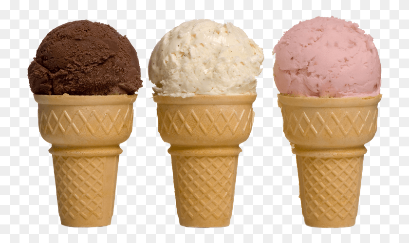 732x438 Icecream Vanilla Chocolate Strawberry Ice Cream Basic Flavors, Cream, Dessert, Food HD PNG Download