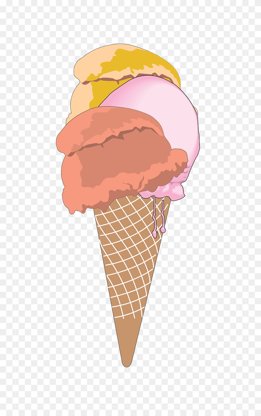 742x1280 Icecreamsweetfree Vector Graphicsfree Pictures Ice Cream Cone, Cream, Dessert, Food HD PNG Download