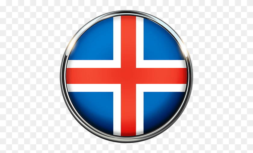 449x449 Флаг Исландии Европа Национальная Страна Bandera De Islandia En Circulo, Логотип, Символ, Товарный Знак Hd Png Скачать