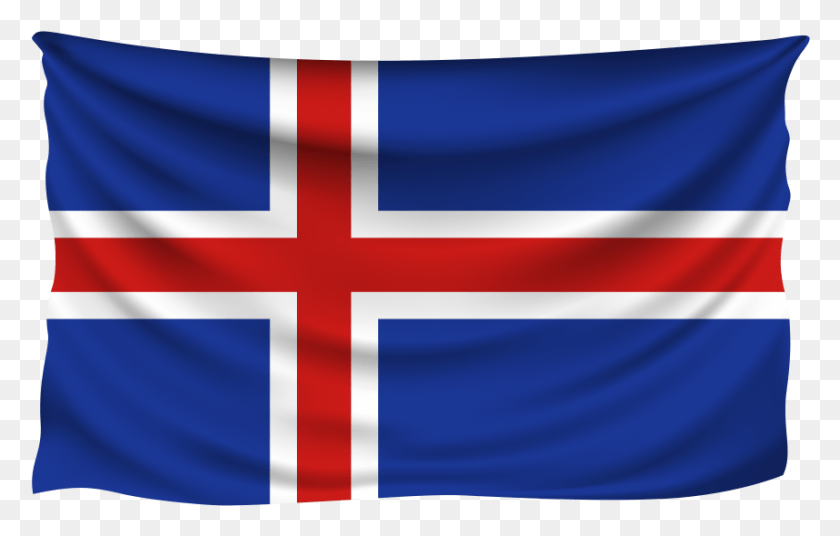 856x523 Iceland Wrinkled Flag Nova Bandeira Da Mauritania, Symbol, American Flag HD PNG Download