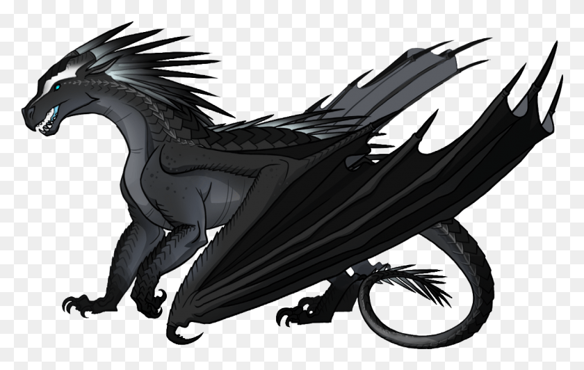1122x679 Icewing Wings Of Fire Black, Dragon, Horse, Mammal HD PNG Download