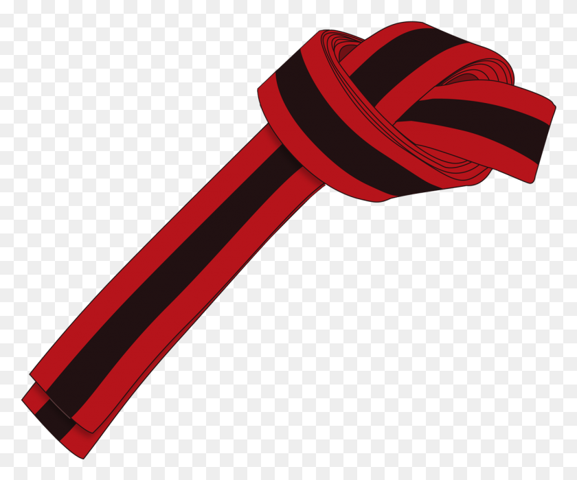 1240x1017 Ichf Red Black Belt 2nd Gup Large Red With Black Stripe Belt, Pin, Machine, Hammer HD PNG Download